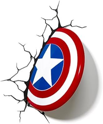 3DLightFX Marvel Avengers Captain America 3D Deco Light | Amazon (US)