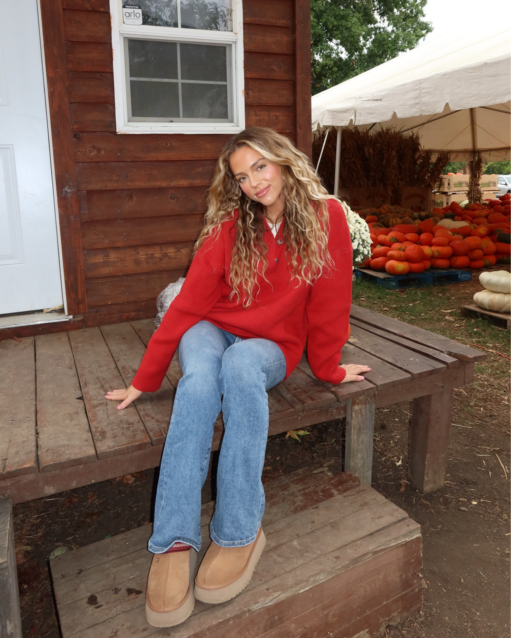Perfect sweater for sweater weather ❤️ #sweater #sweaterweather #casualfalloutfit #uggs #fall #autumnfit #anthropologie #reformation #boots

#LTKHalloween #LTKStyleTip #LTKFallSale
