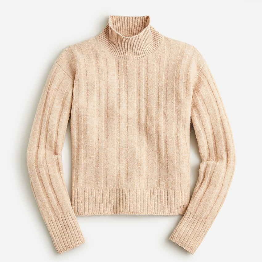 Ribbed mockneck sweater in Supersoft yarn | J. Crew US