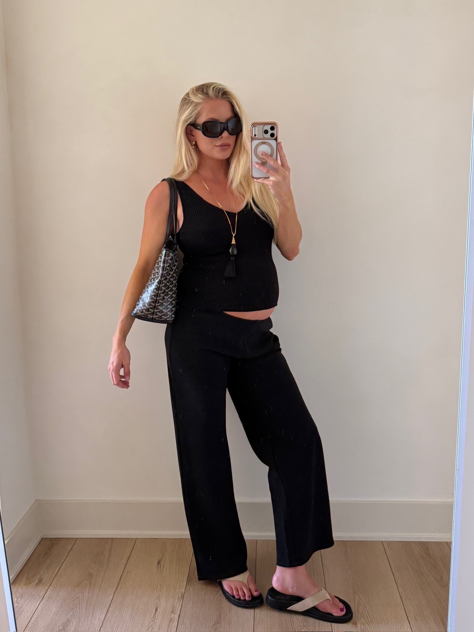 SIZE: med in top sized up, 10 in pants sized up from 4 for pregnancy- hemmed to make shorter , shoes run tts (linking similar)! #kathleenpost

#LTKBump #LTKSeasonal #LTKootd
