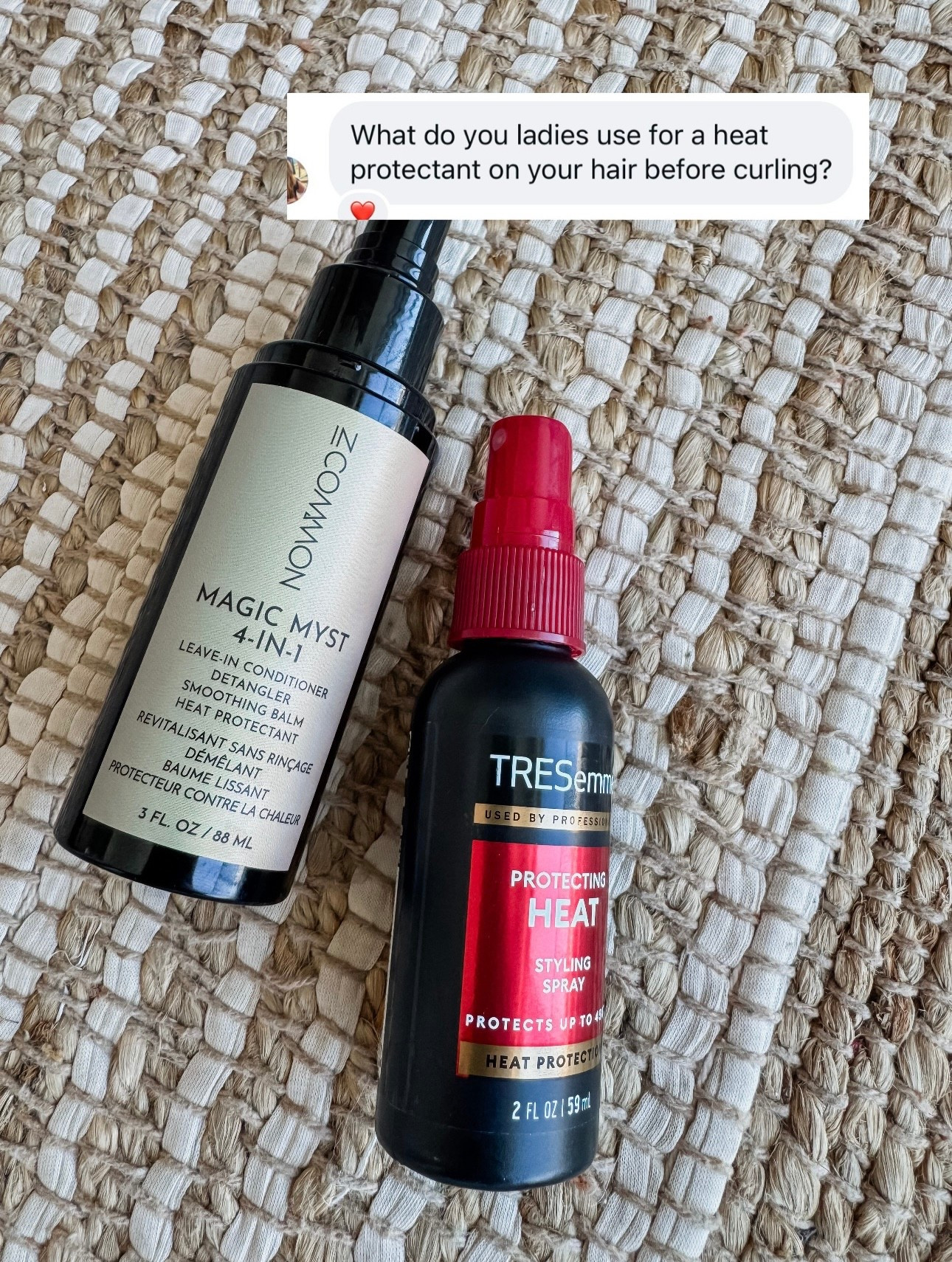 Heat protectant. 
What I’ve been using to protect my hair before curling  

#LTKBeauty #LTKselfcare