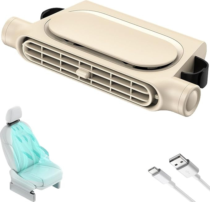 Car Seat Fan for Backseat for Kids, Mini Portable Battery Operated Back Seat Baby Quiet Headrest ... | Amazon (US)