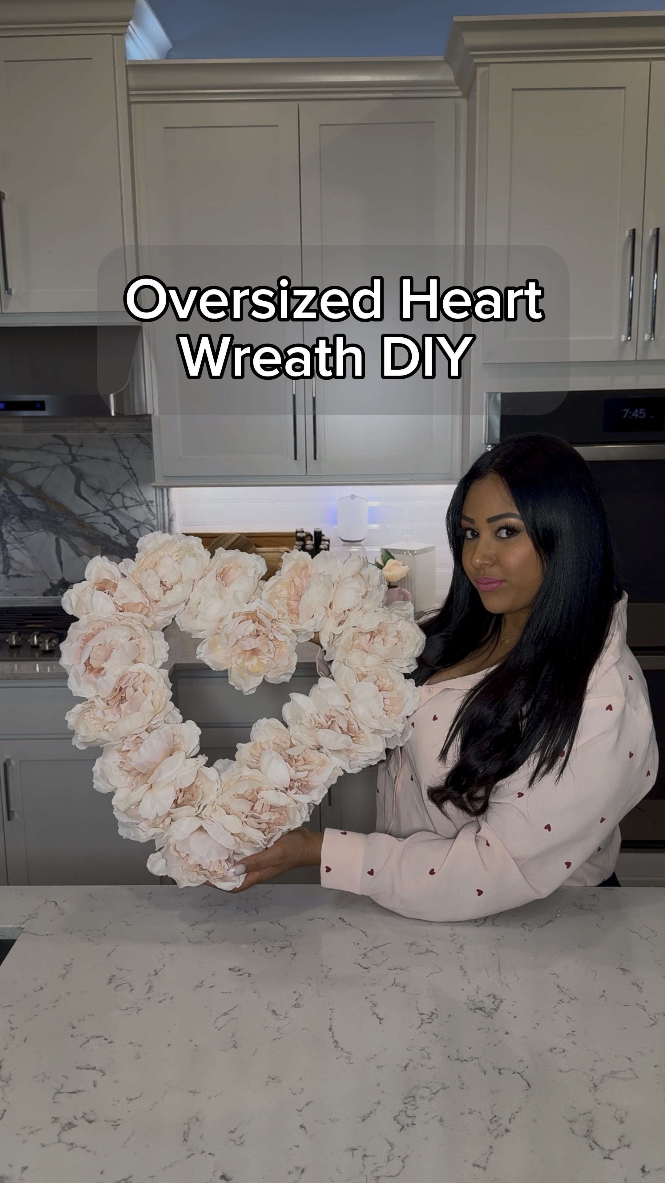 How to make a large heart wreath peonies flowers diy 

#LTKHome #LTKWatchNow #LTKParties