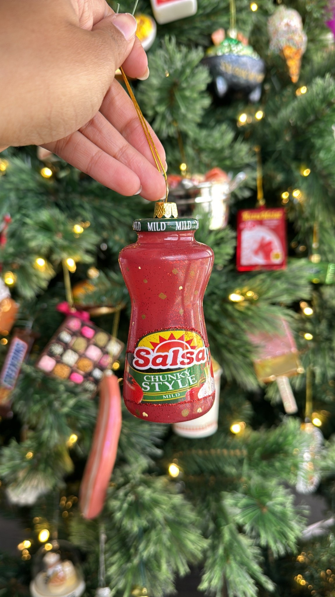Today’s food ornament of the day is this salsa jar ornament. // food themed Christmas tree, food ornaments, salsa lover ornament, gifts for chefs, ornament gifts for friends

#LTKHoliday #LTKFindsUnder50 #LTKGiftGuide