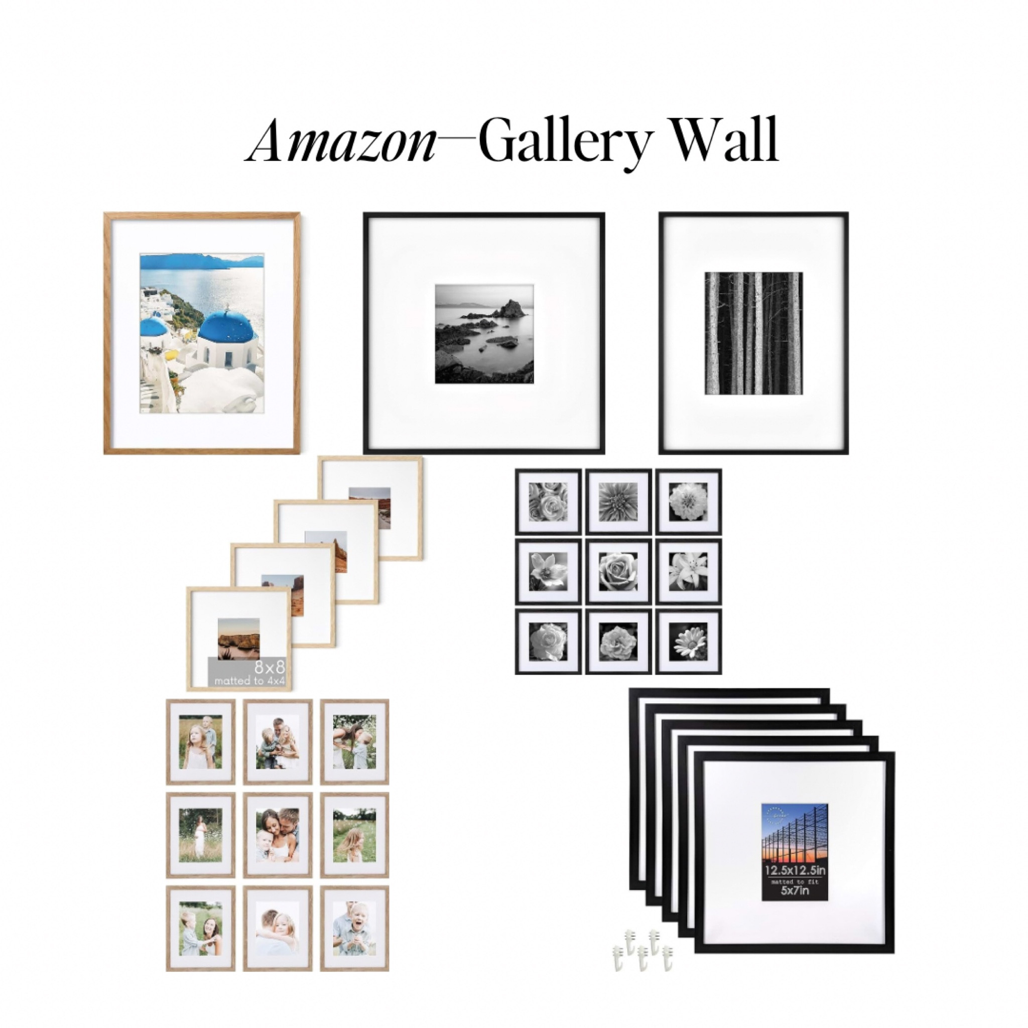 Matted frames for a gallery wall!