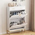 MARNUR Shoe Cabinet with 2 Flip Drawers & 1 Top Drawers for Entryway, Freestanding Narrow Shoes S... | Walmart (US)
