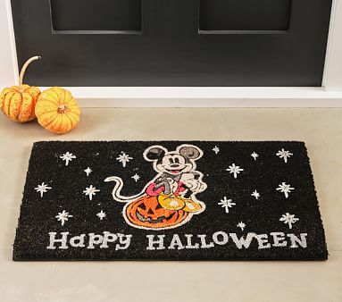 Disney Mickey Mouse Light-Up Halloween Doormat | Pottery Barn Kids