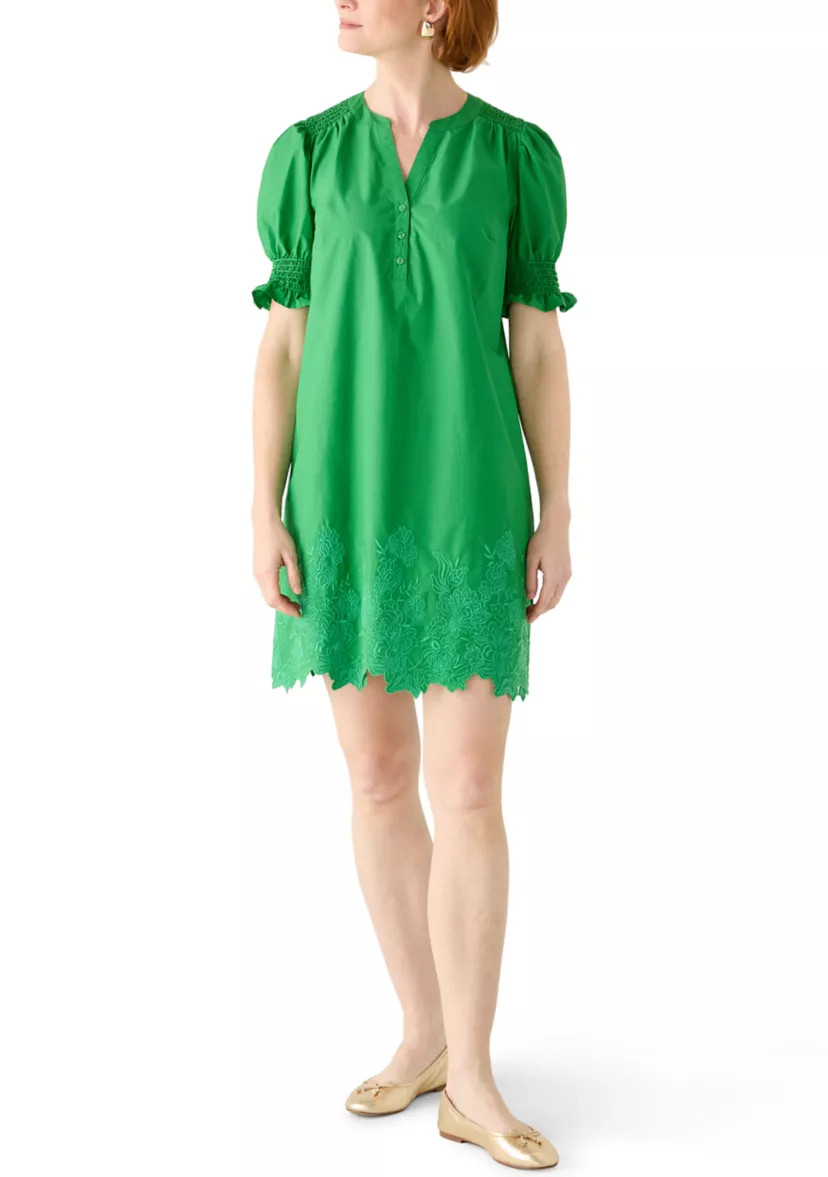 Women's Short Smocked Sleeve Shirtdress | Belk