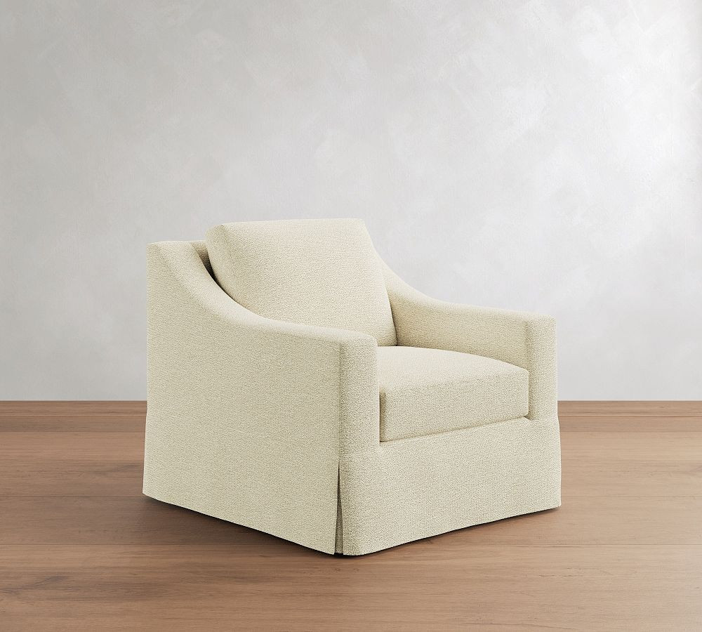 York Slope Arm Slipcovered Chair | Pottery Barn (US)