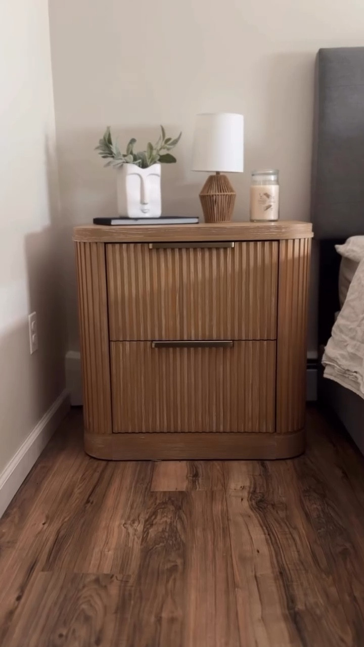 this nightstand instantly elevated the room.

#HomeDecor #InteriorDesign #BedroomDecor #FurnitureDesign #Nightstand

#LTKHome