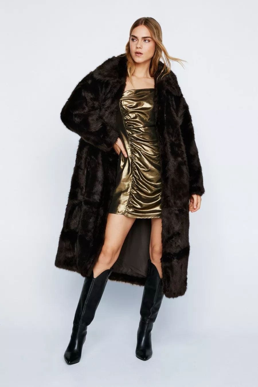 Premium Longline Faux Fur Coat | Nasty Gal UK (+IE)