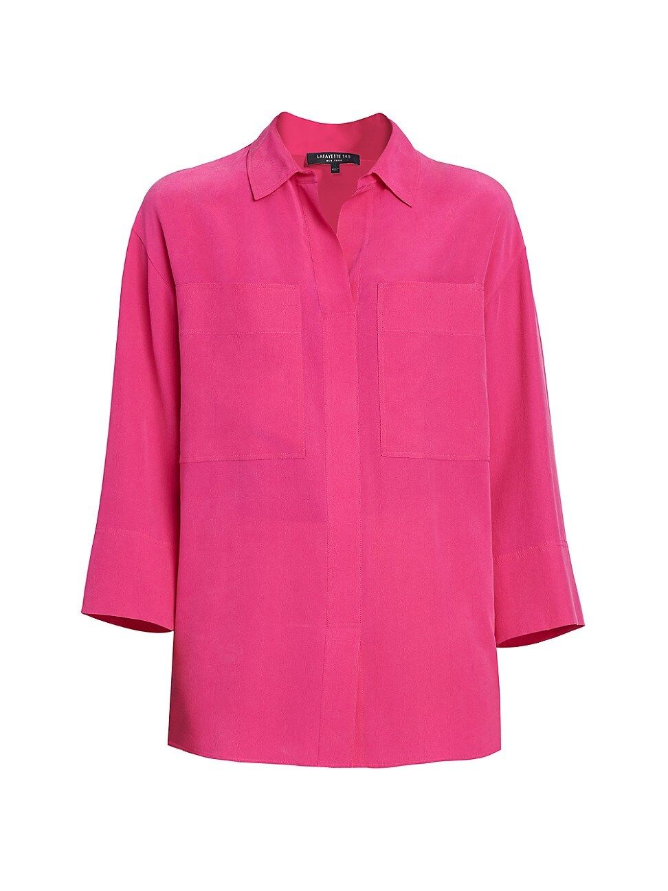 Lafayette 148 New York Women's Klein Silk Blouse - Orchid Pink - Size Small | Saks Fifth Avenue
