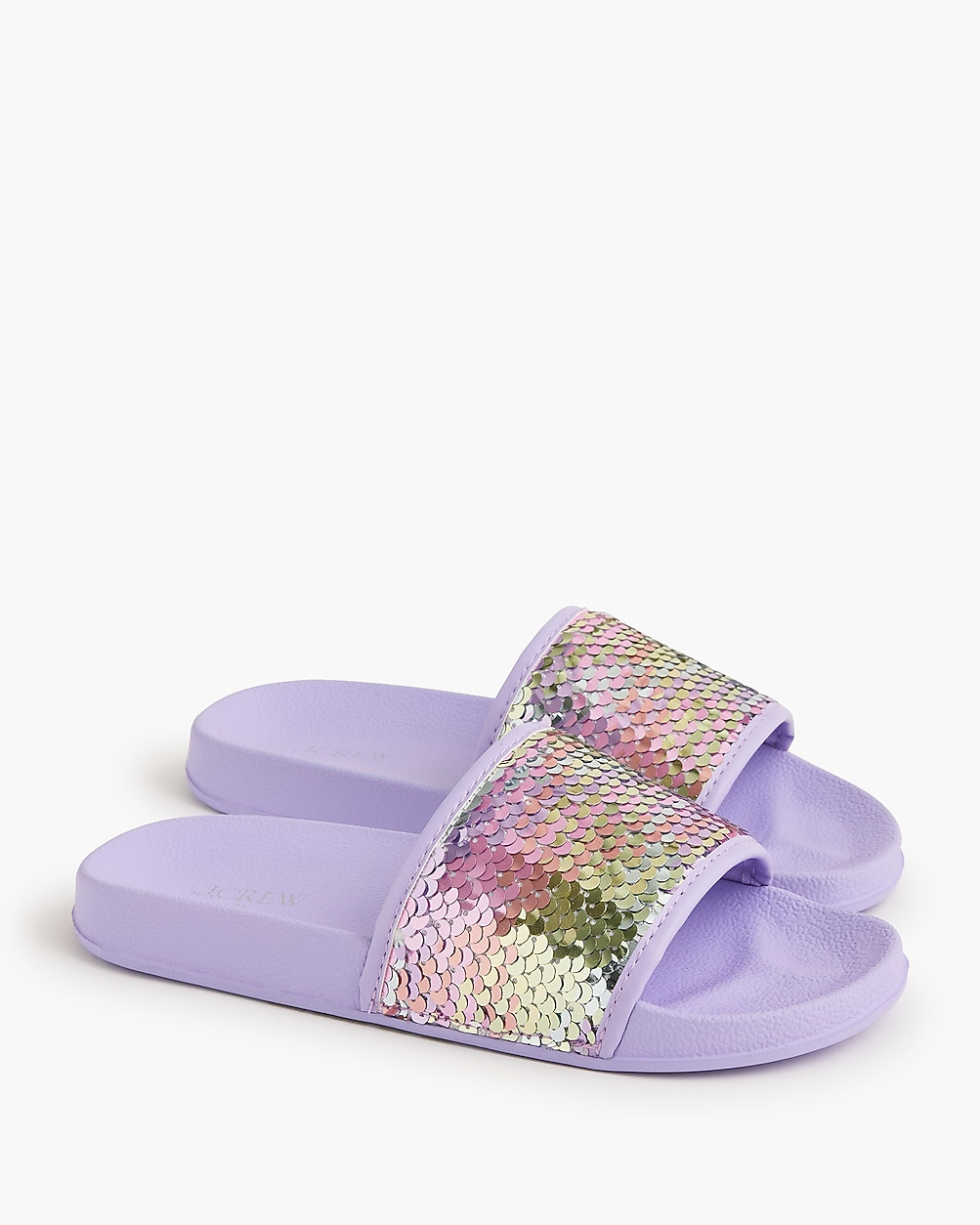 Girls' sequin slide sandals | J.Crew Factory
