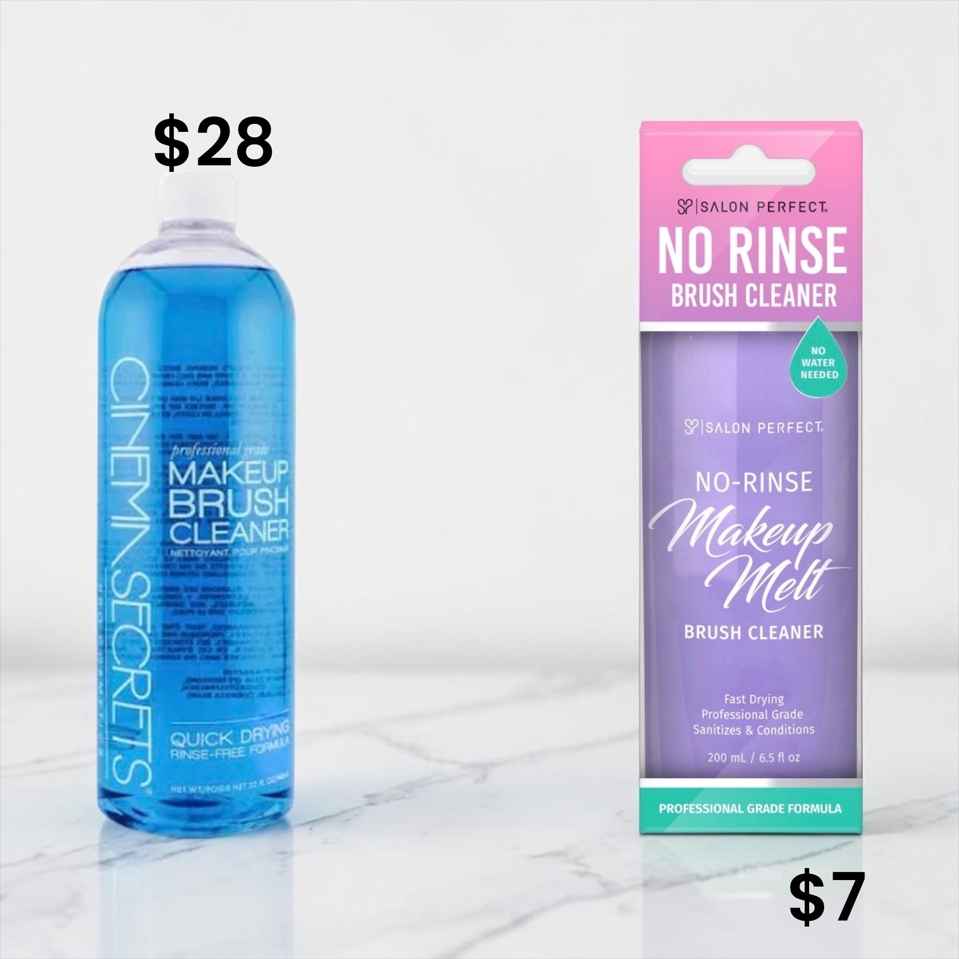 This drugstore brush cleaner melts makeup just like the pro-favorite 💁🏼‍♀️ Quick-drying, no-rinse, and perfect for keeping brushes fresh, clean, and ready without the high-end price tag.

Hashtags:
#beautydupe #makeupbrushcleaner #cinemasecrets #drugstorebeauty #affordablebeauty #beautyhacks #makeuptips #dupealert #cleanbeautytools #glowingskin

30 words / with slashes:
cleanbrushes / makeupmelt / quickdry / norinse / beautyhack / freshtools / sanitized / lightweight / everydayessential / flawlessmakeup / brushcare / easyclean / softbristles / affordablebeauty / proresults / glowready / makeupkit / time saver / hygienic / musthave