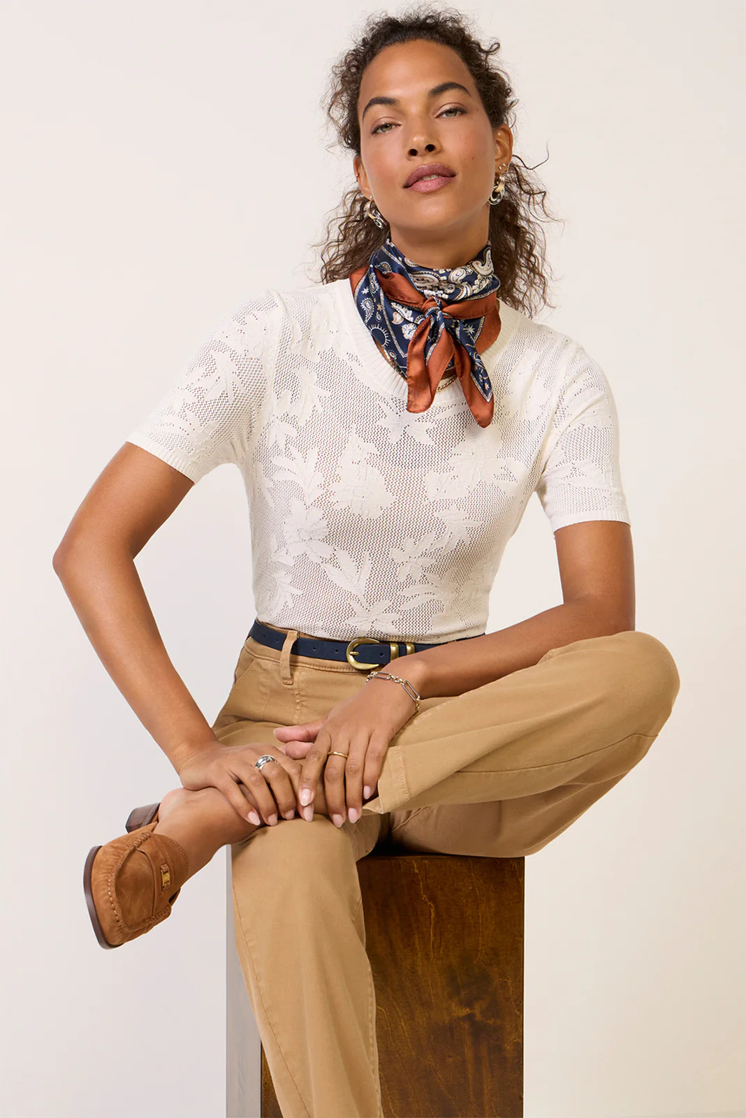 Tibi Crew Neck Tee | Evereve