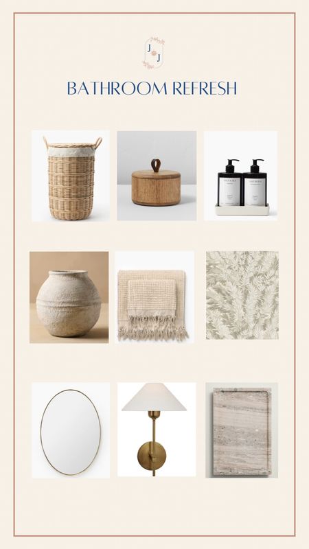 Minimal, collected Bathroom refresh items to elevate your space! I love these pieces and they’re perfect for any refresh. 

#LTKstyletip #LTKSpringSale #LTKhome
