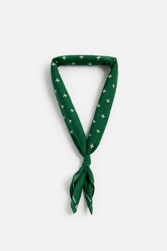 GEOMETRIC PRINT BANDANA | Zara UK