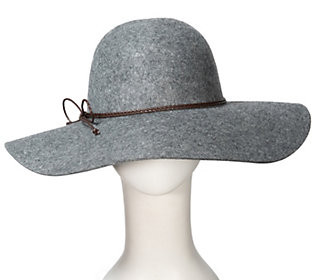 Anthony Maxwell Floppy Wool Felt Hat with Braid ed Leather Band | QVC