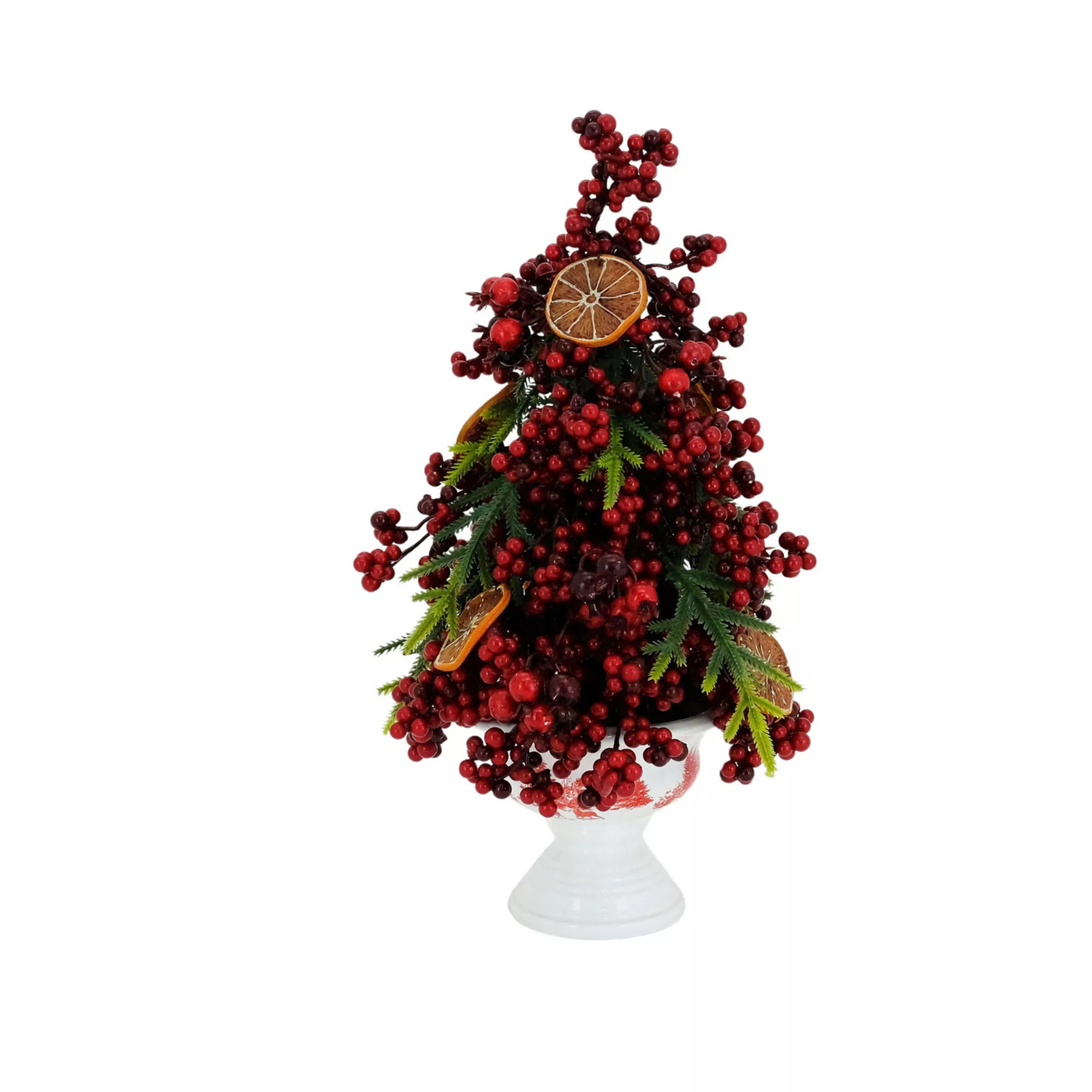 St. Nicholas Square® Artificial Berry & Pine Arrangement in Ceramic Pot, Multi | Kohl's