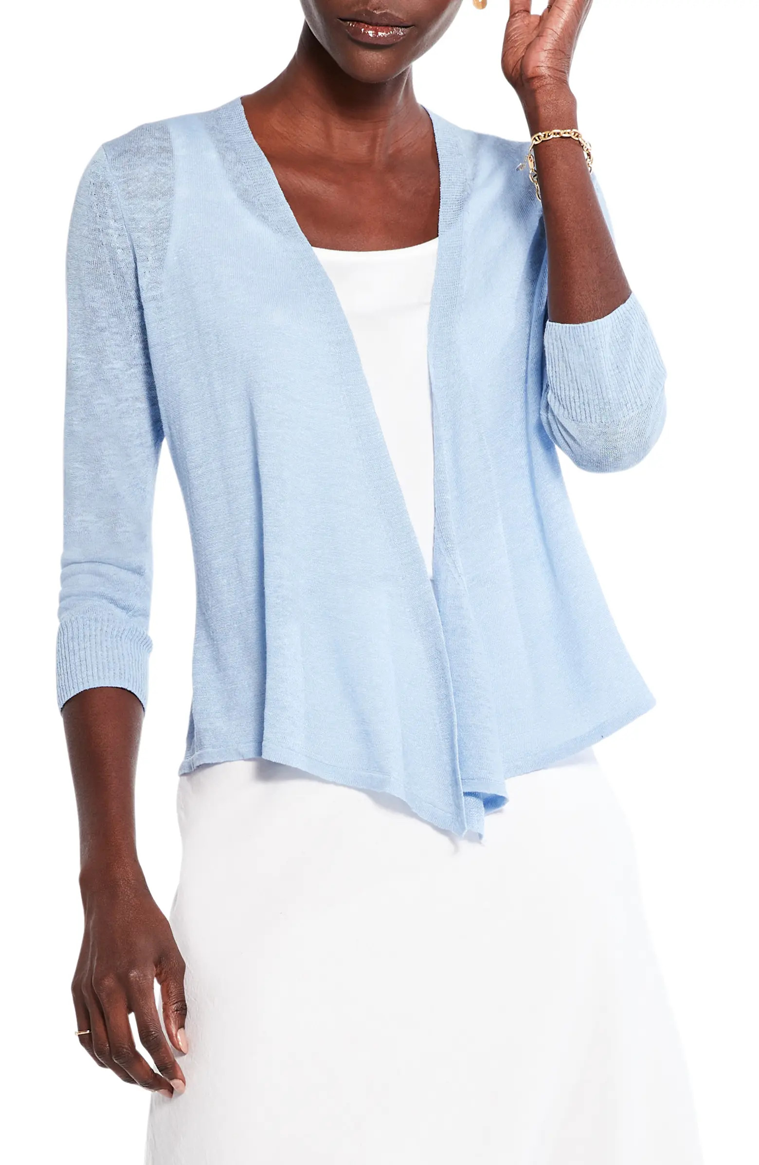 4-Way Convertible Linen Blend Cardigan | Nordstrom
