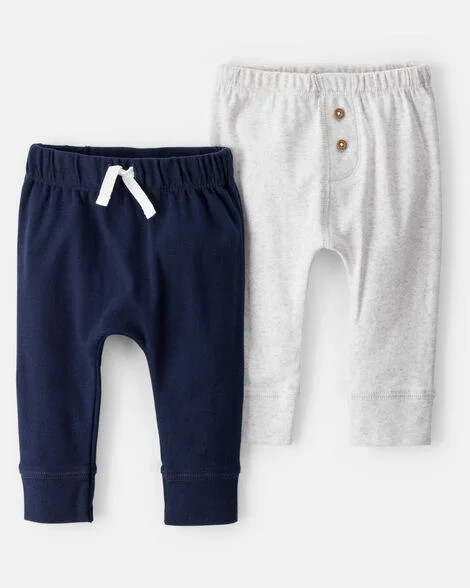 Baby 2-Pack Pull-On Pants | Carter's Inc