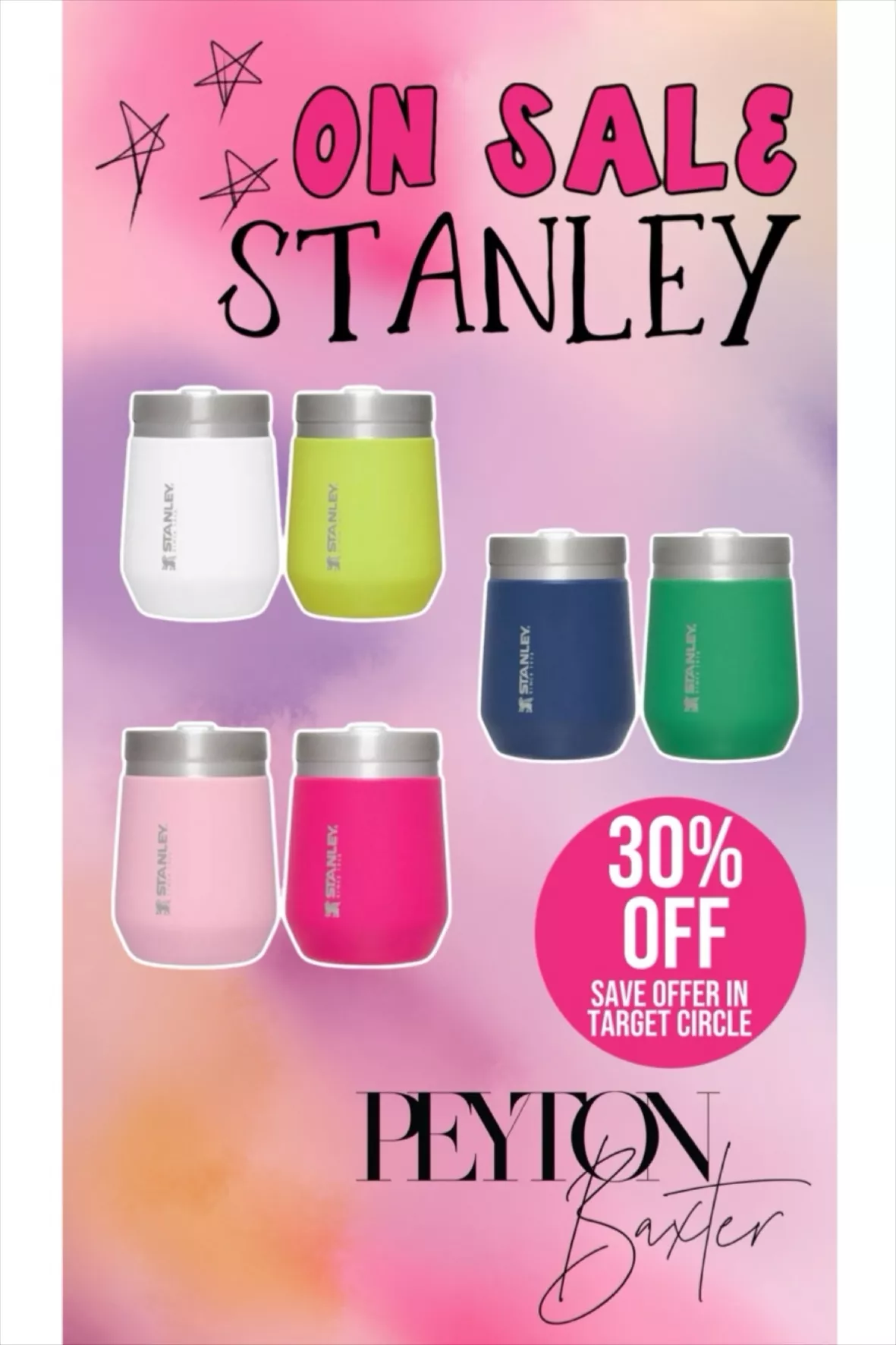 Stanley 2pk 10oz Stainless Steel Everyday Go Tumbler - Pink Vibes/Flamingo