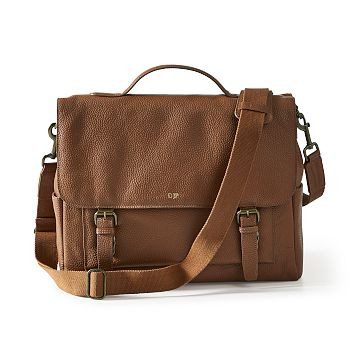 Harvey Leather Messenger Bag | Mark and Graham | Mark and Graham