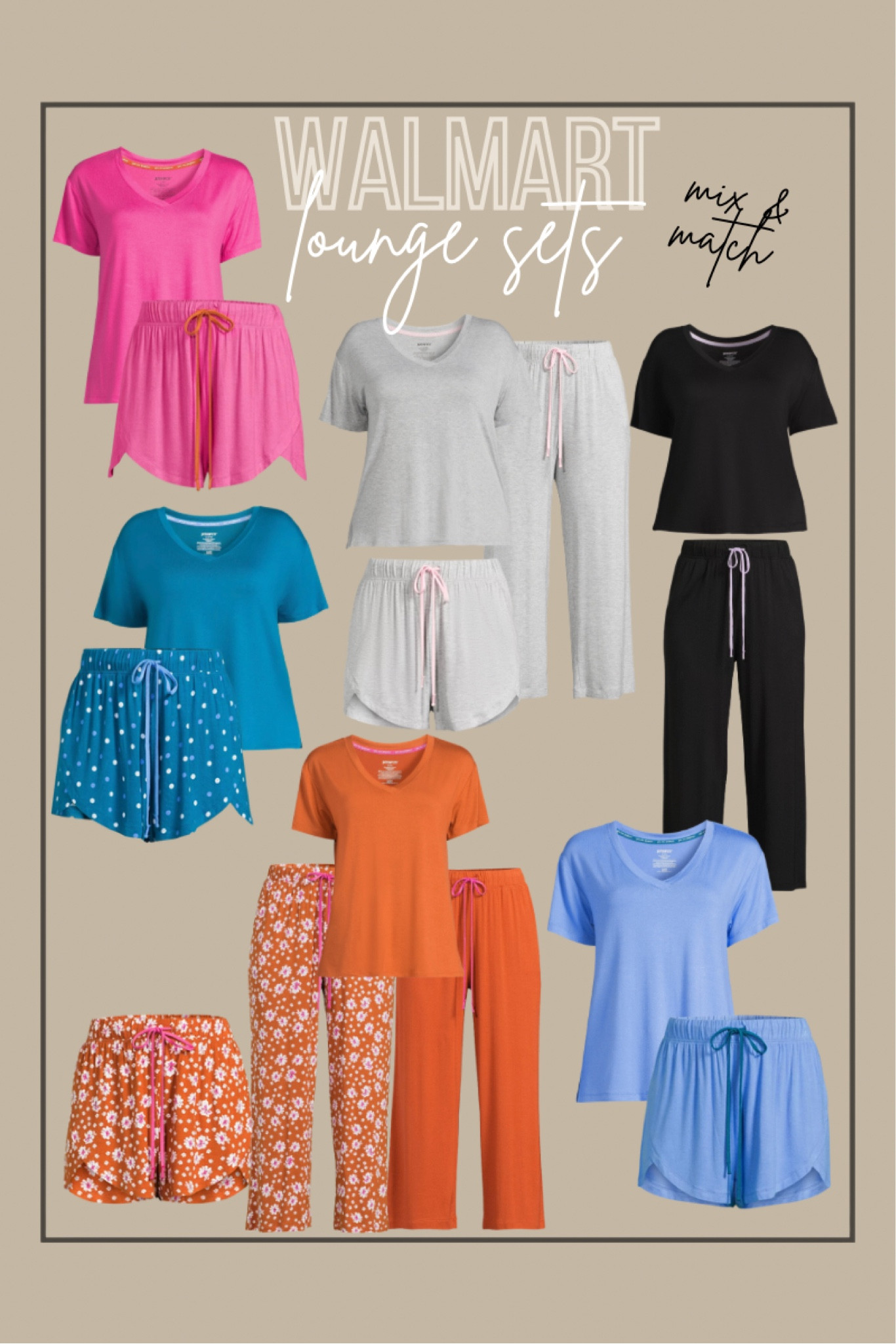 Walmart mix n match lounge sets
Super comfy material. Get your true size 


#LTKFind #LTKstyletip #LTKunder50