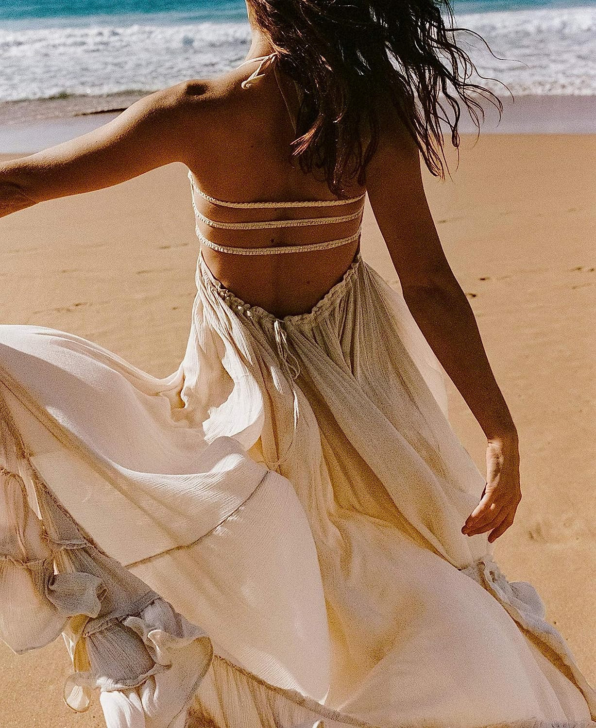 R.Vivimos Womens Summer Cotton Sexy Backless Long Dresses | Amazon (US)