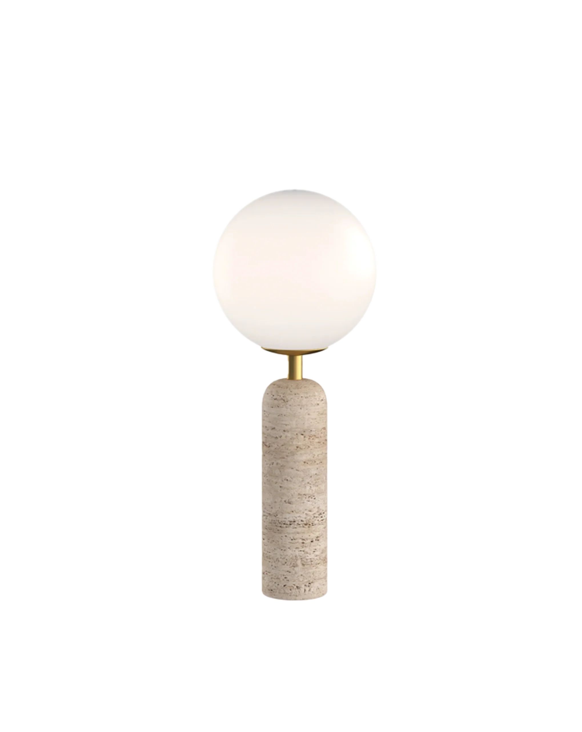 TRAVERTINE MODERN TABLE LAMP | Off-White Palette