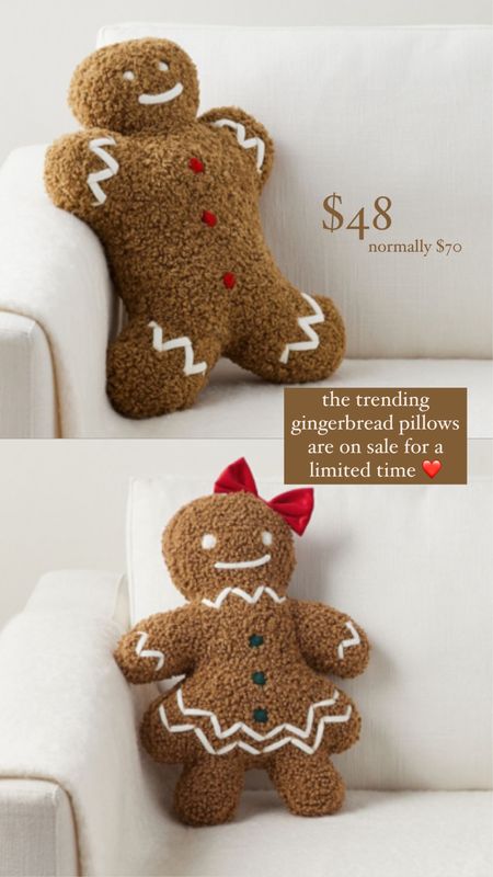 Pottery Barn gingerbread pillows are on sale for a limited time ❤️


#LTKHoliday #LTKhome #LTKSeasonal