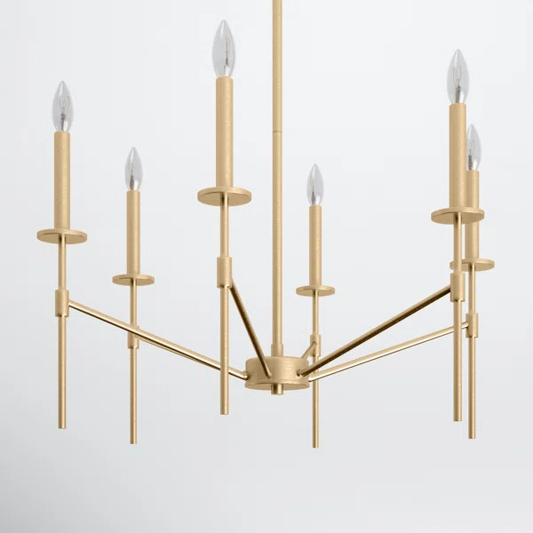 Brinley 6 - Light Candle Style Classic / Traditional Chandelier | Wayfair North America