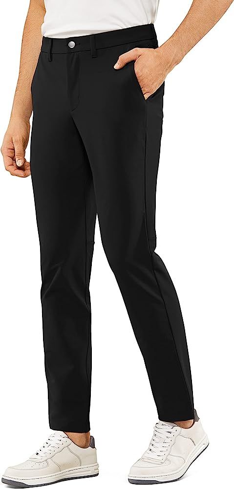 CRZ YOGA Men's Stretch Golf Pants - 31"/33"/35" Slim Fit Stretch Waterproof Outdoor Thick Golf Wo... | Amazon (US)