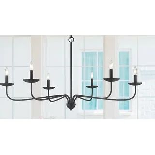 6-light Black Simple Candle Style 50" Diameter Large ChandelierShare with a friendShare | Bed Bath & Beyond