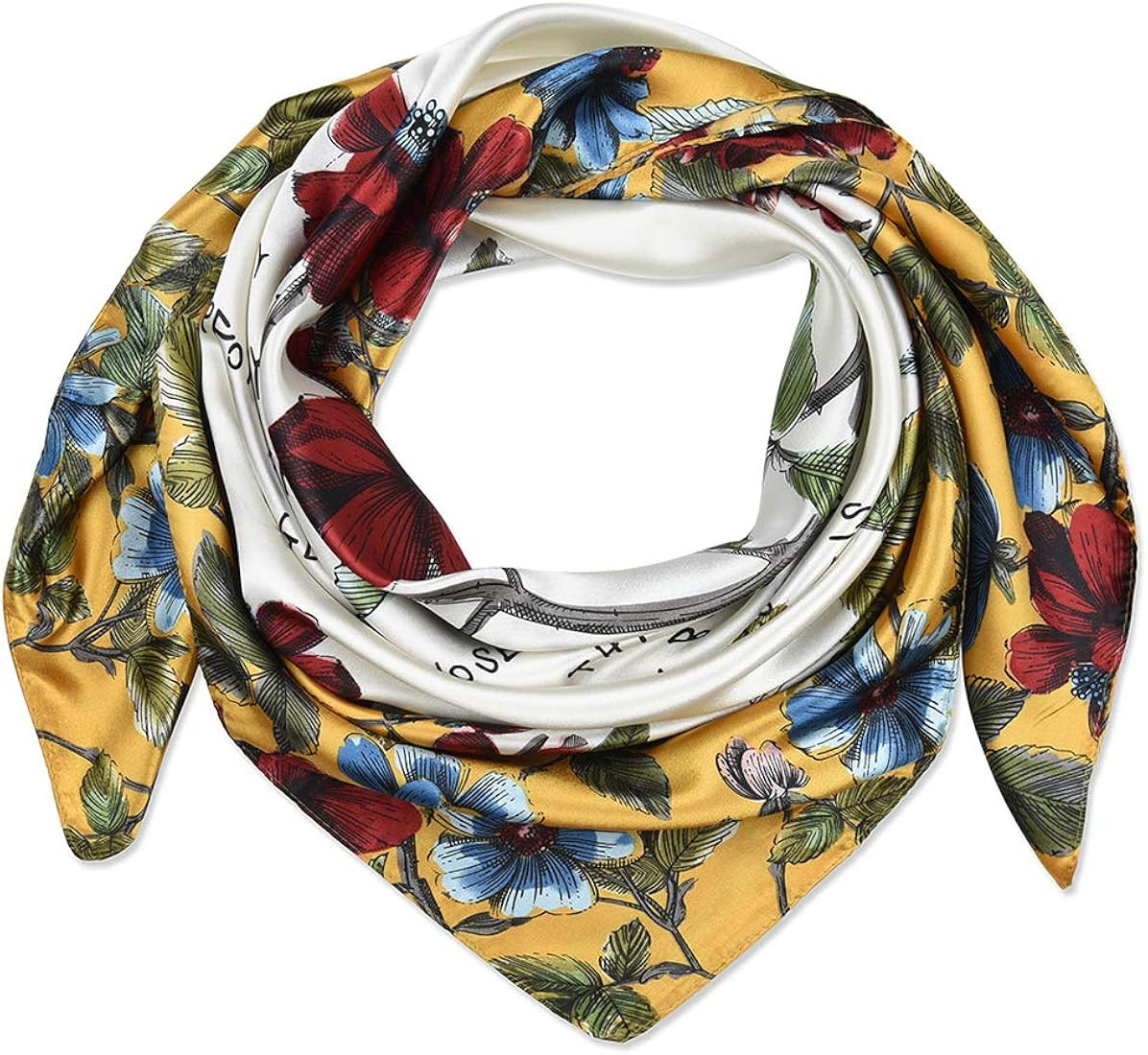 corciova 35 x 35 Large Square Hair Scarf for Black Women Silk Curly Headband Tie Sleeping at Nigh... | Amazon (US)