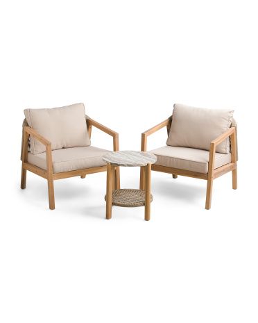 3pc Outdoor Chair And Table Set | Furniture & Lighting | Marshalls | Marshalls