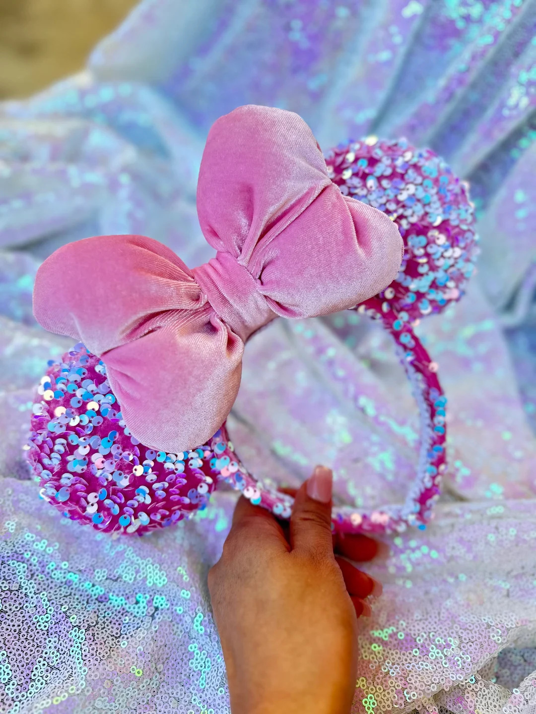 Sequins Minnie Mouse Ears | Etsy (Global)