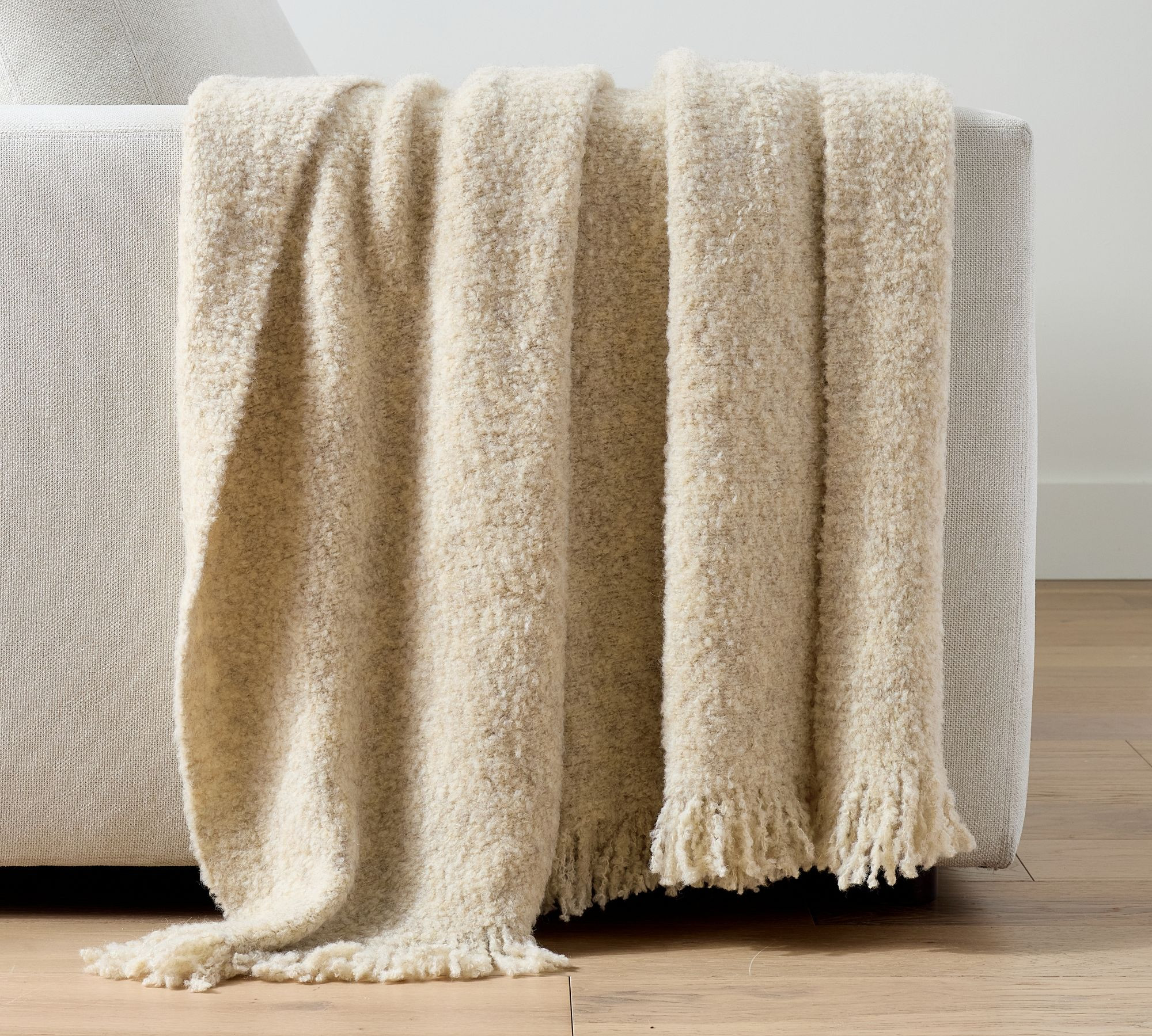 Boucle Knit Throw | Pottery Barn (US)