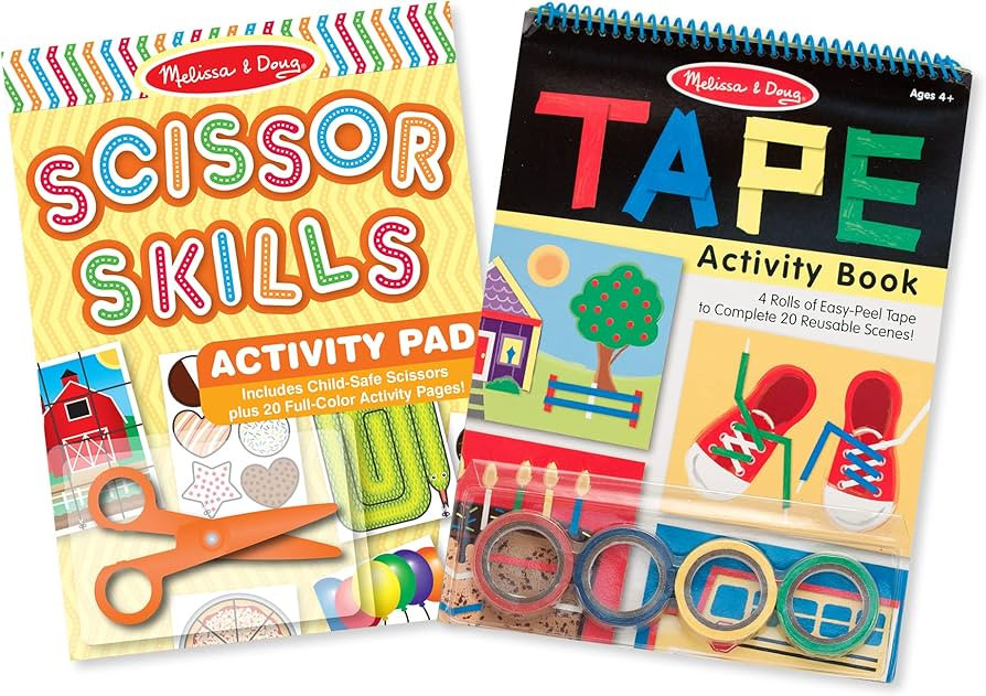 Melissa & Doug Scissor Skills and Tape Activity Books Set | Amazon (US)