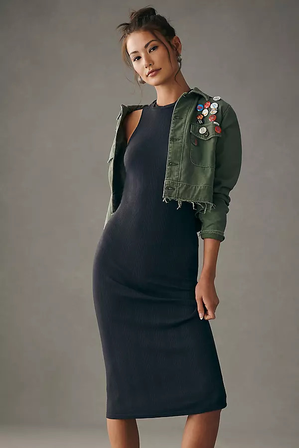 Daily Practice by Anthropologie Slim Racer Dress By Daily Practice by Anthropologie in Black Size S  | Anthropologie (US)