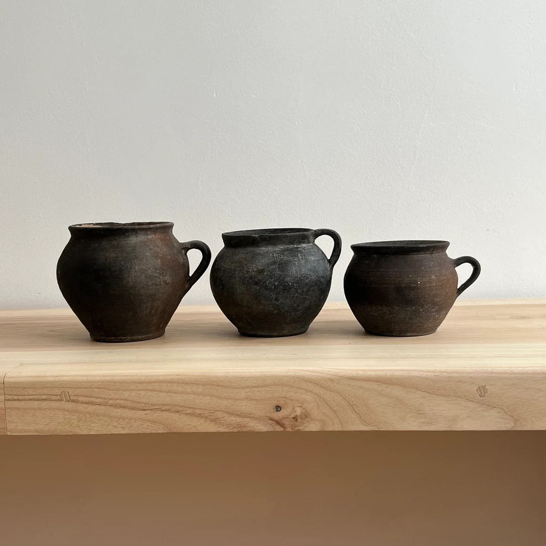 Ancient clay pot, Antique clay vessel, Rustic ceramic bowl, Pottery jug, Primitive rustic earthen... | Etsy (US)