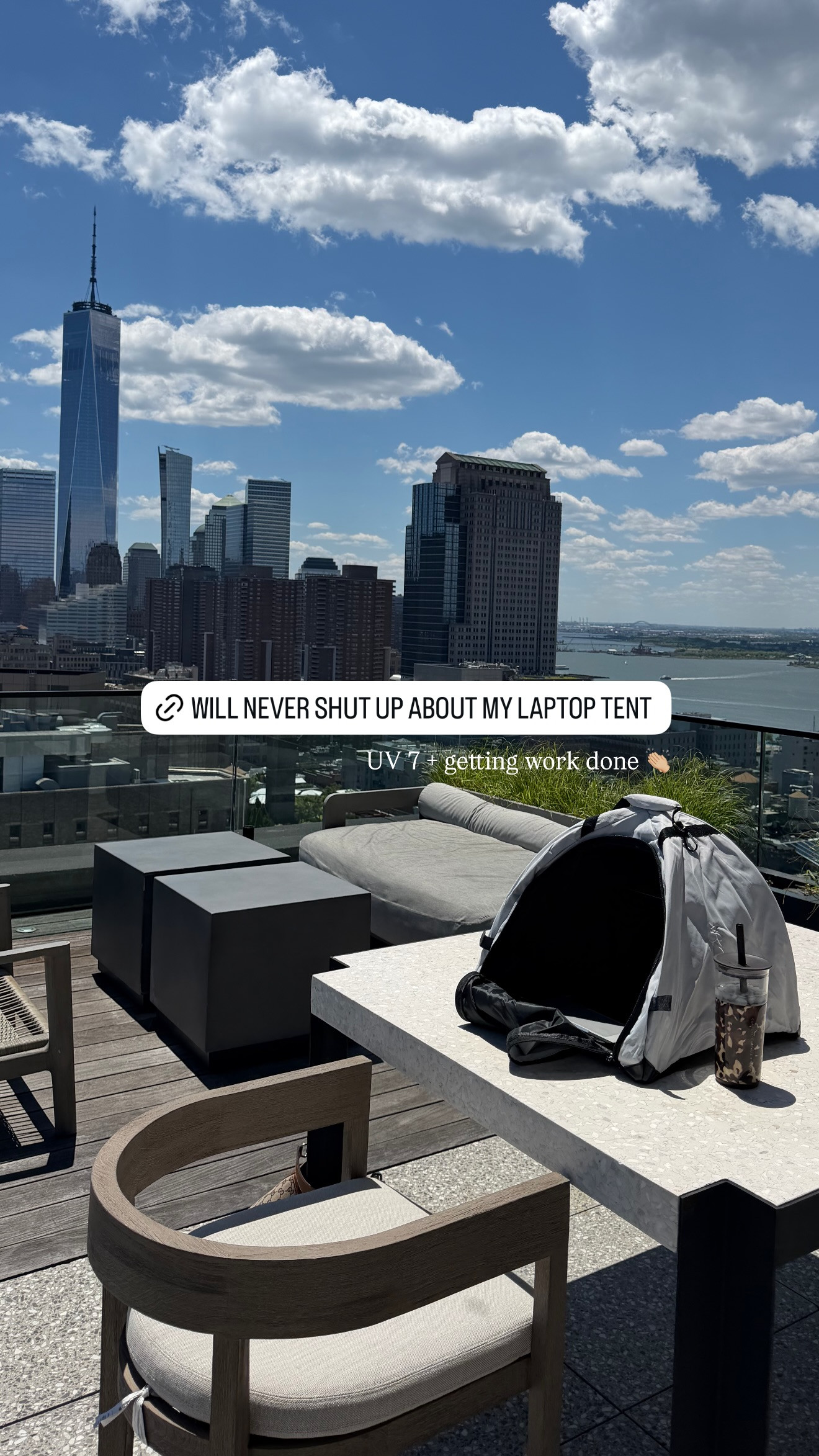 i will never shut up about my laptop tent 

 