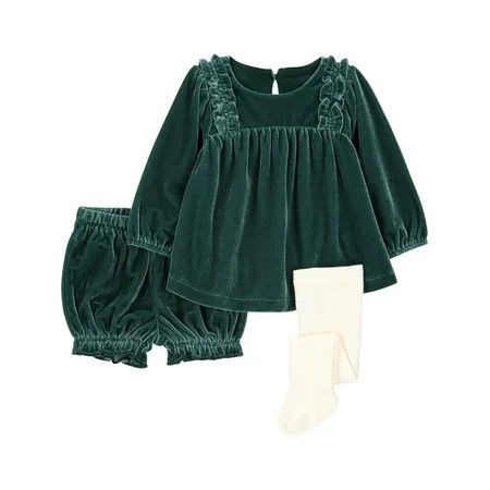 Carter's Child of Mine Baby Girl Outfit Set, 3-Piece, Sizes 0/3-24 Months | Walmart (US)