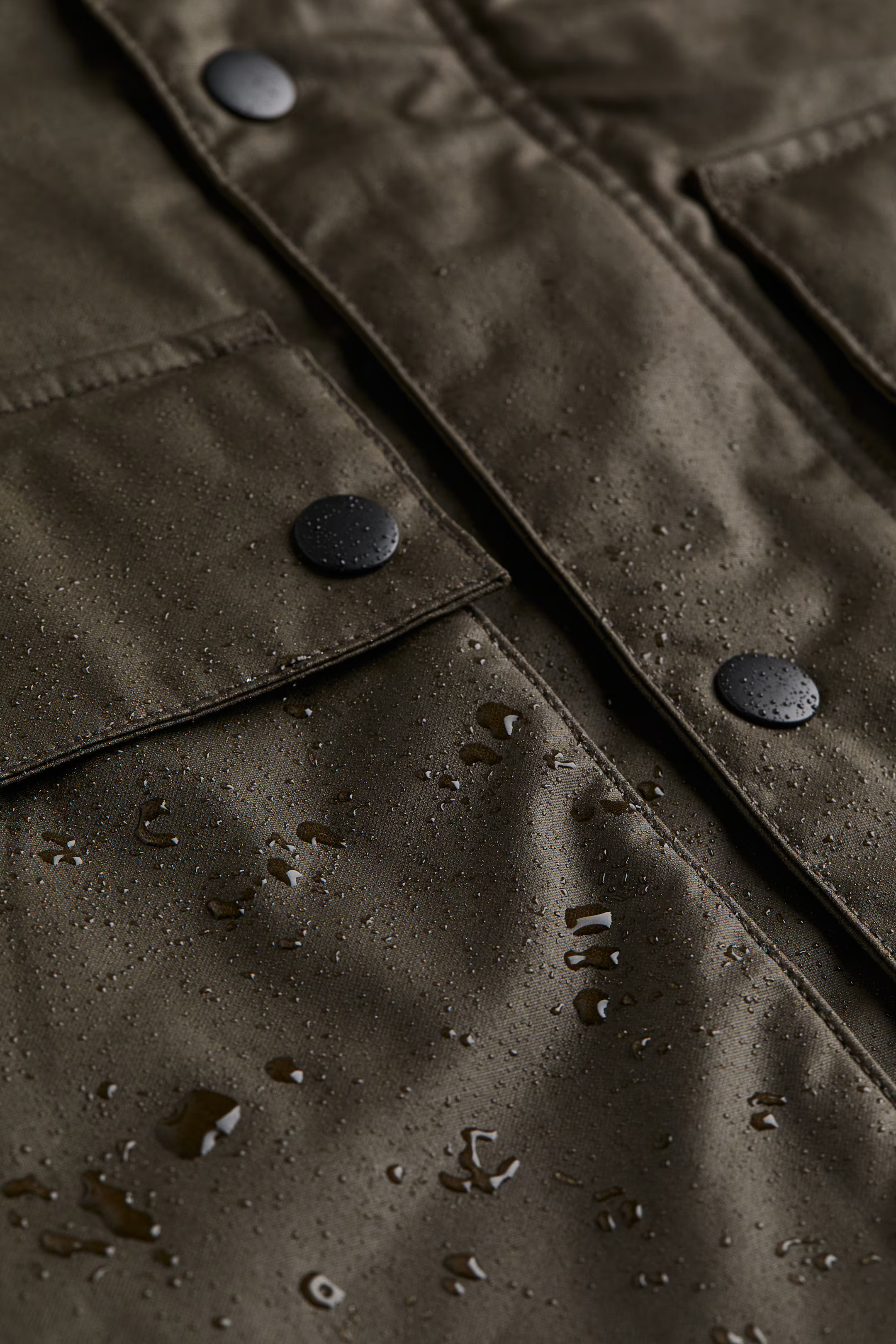 Loose Fit Water-repellent canvas jacket | H&M (UK, MY, IN, SG, PH, TW, HK)