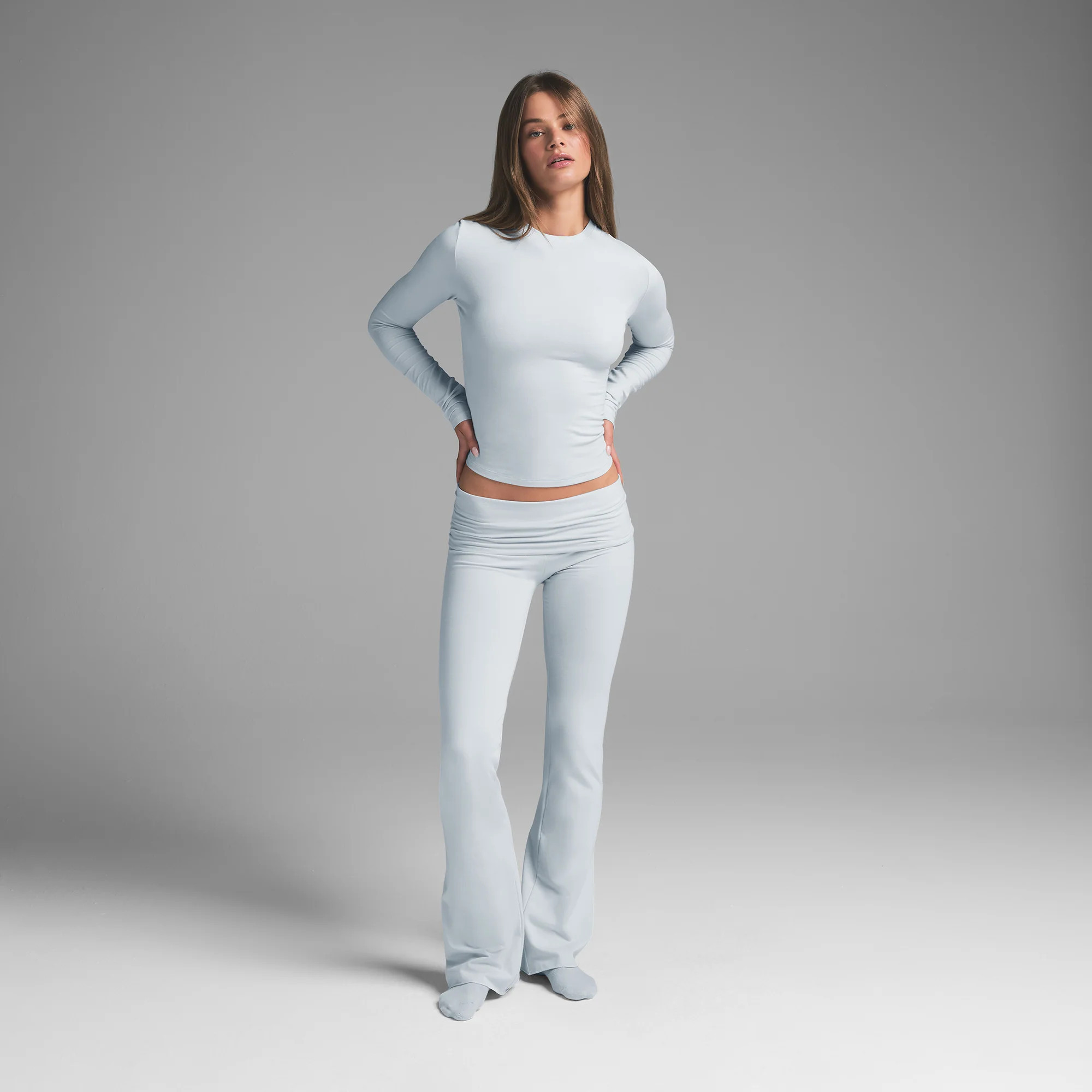 SKIMS Foldover Pant | Blue | 2XL | Cotton Jersey | SKIMS (US)