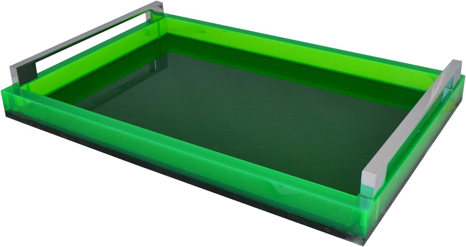 R 16 Home LTH01-G Tray with Silver Handles, Neon Green | Amazon (US)