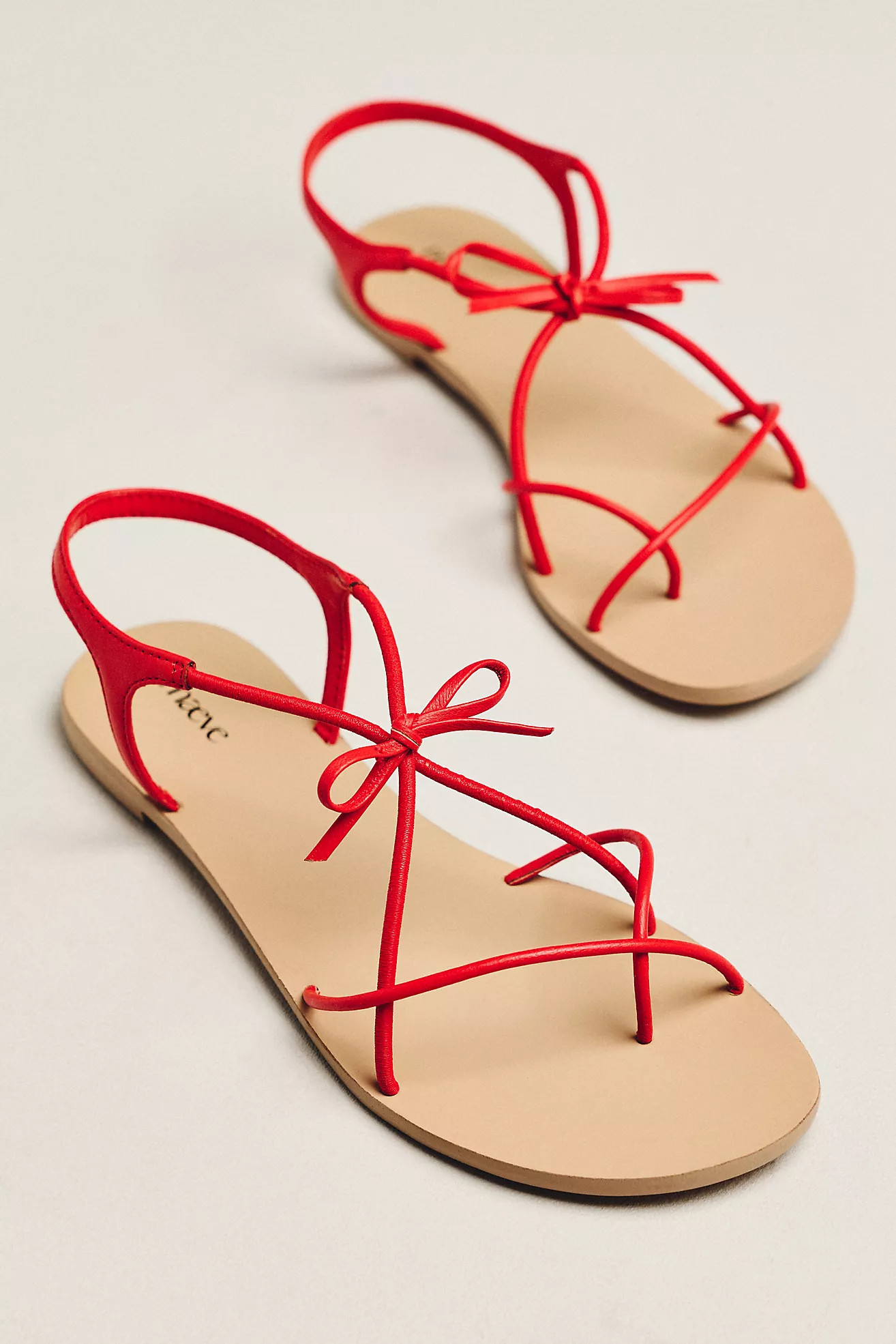 Maeve Strappy Bow Sandals | Anthropologie (US)