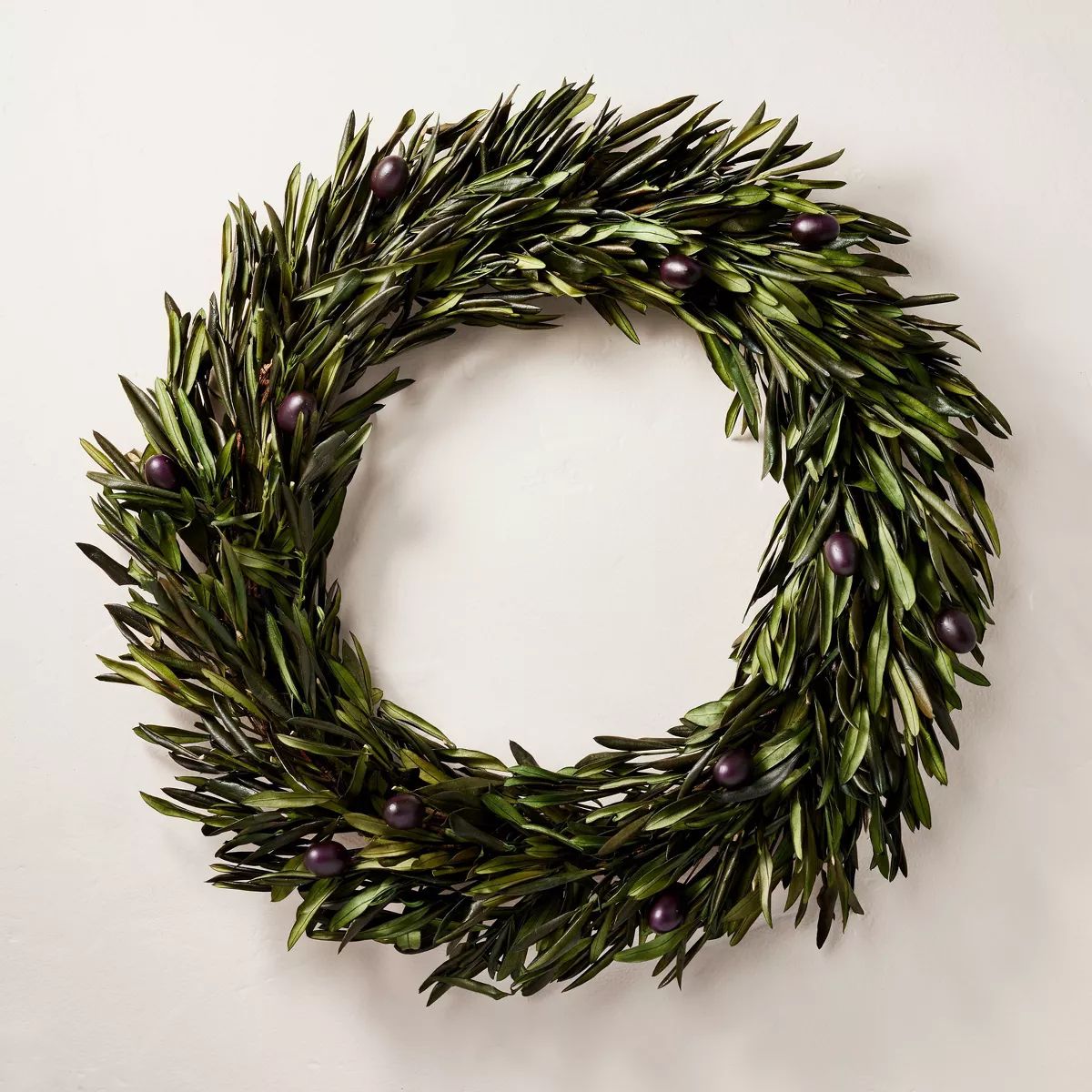 20" Preserved Olive Fall Wreath - Hearth & Hand™ with Magnolia | Target