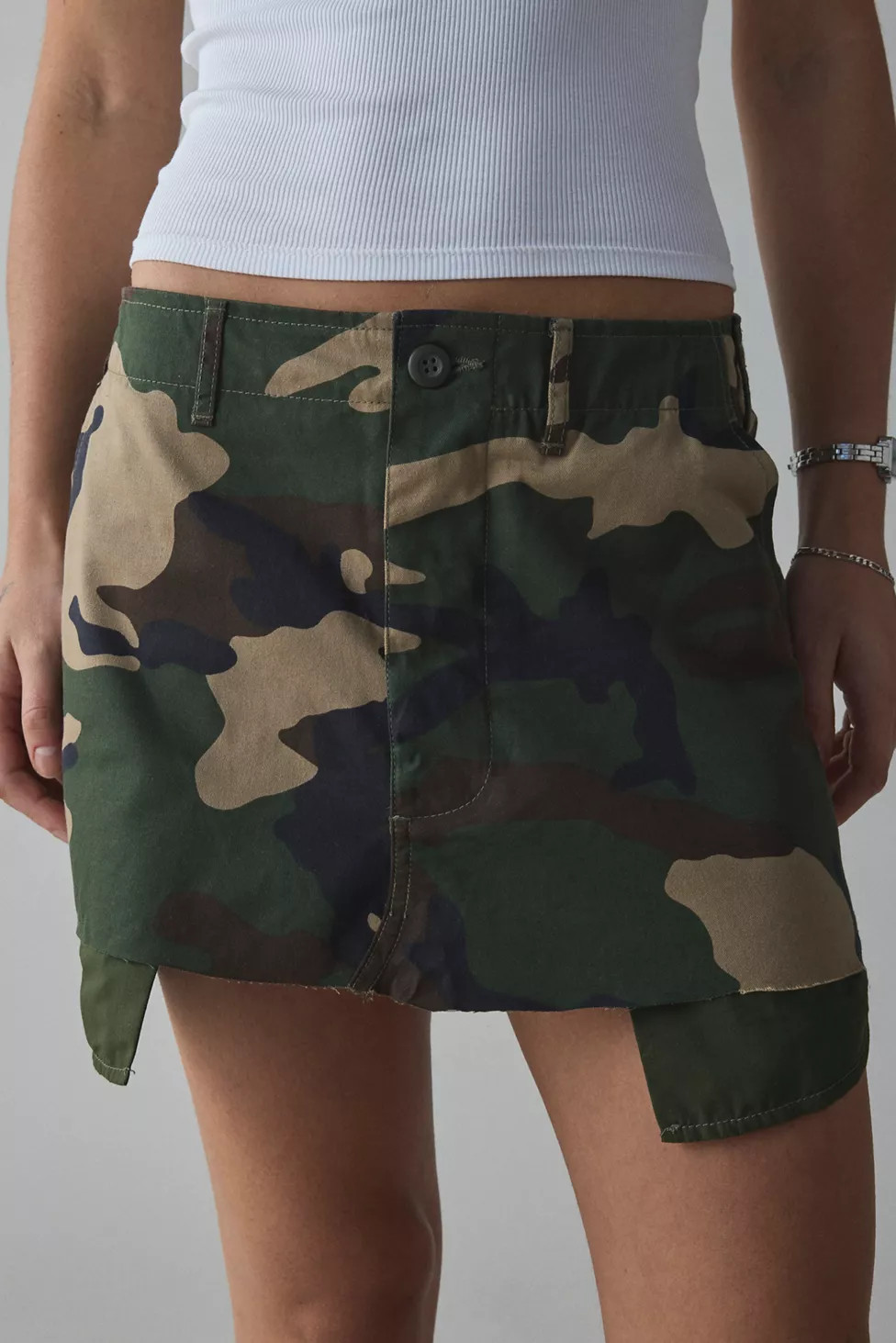 ReMADE By UO Camo Mini Skirt | Urban Outfitters (US and RoW)