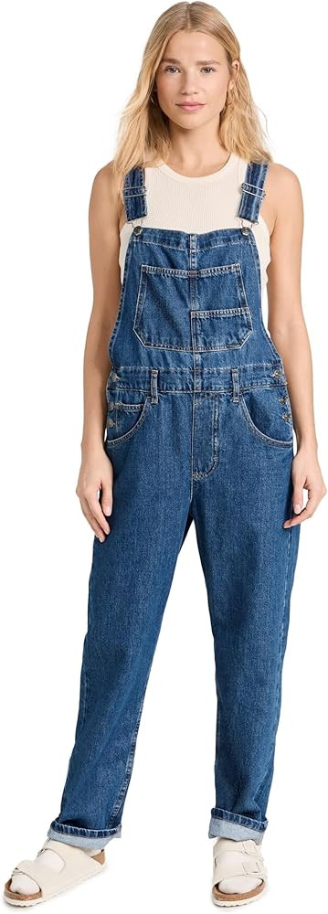 Free People Women's Ziggy Denim Overalls | Amazon (US)
